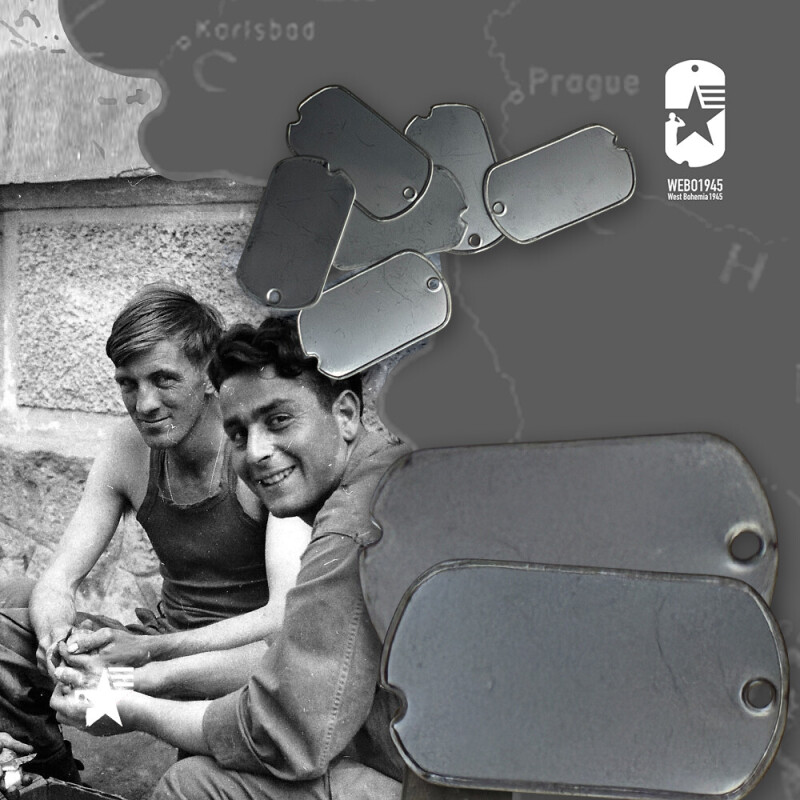 Repro-nerezové známky US DOG TAGS WWII se zubem